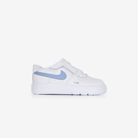 NIKE air force 1 AIR FORCE 1 LOW MINI SWOOSH WIT/BLAUW BABY