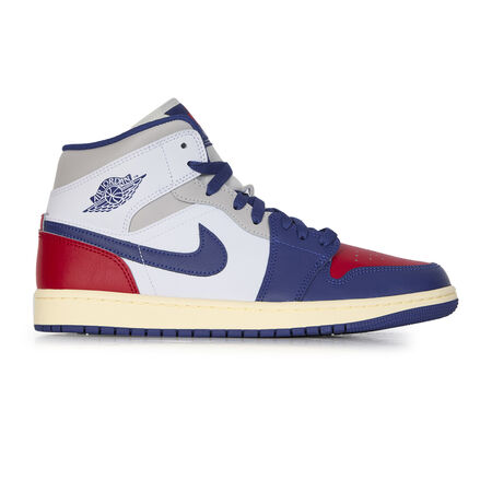 JORDAN AIR JORDAN 1 MID WIT/BLAUW/ROOD HEREN