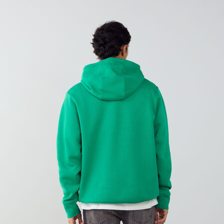 NIKE HOODIE CLUB SMALL LOGO GROEN/WIT HEREN