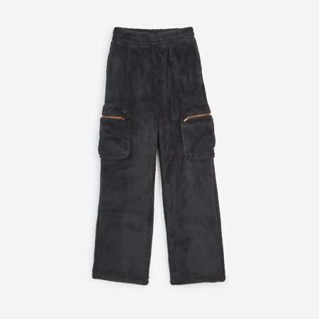UGG PANT JOGGER CARGO NYISHA ZWART/BRUIN DAMES