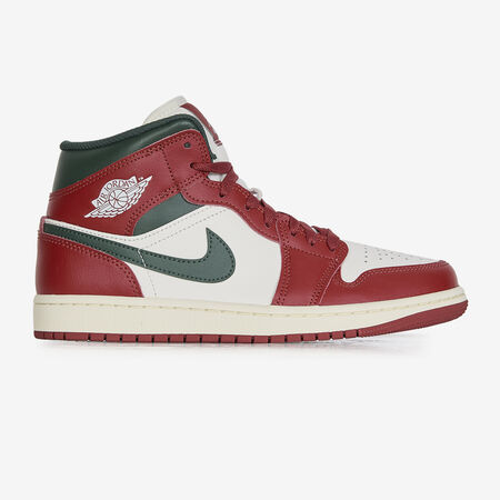 JORDAN AIR JORDAN 1 MID SE WIT/ROOD HEREN