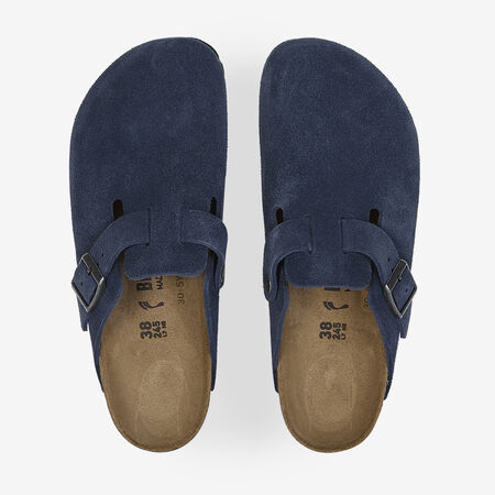BIRKENSTOCK BOSTON SUEDE NEW NAVY MARINEBLAUW DAMES