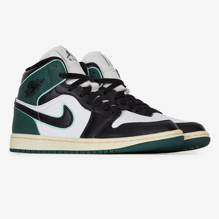 JORDAN AIR JORDAN MID SE ZWART/BLAUW DAMES