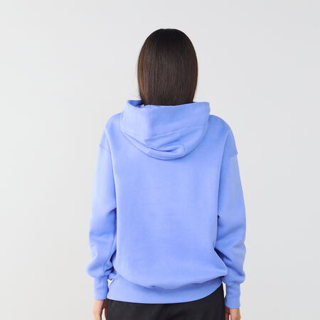 NIKE HOODIE PHOENIX LONG OVERSIZED BLAUW/WIT DAMES
