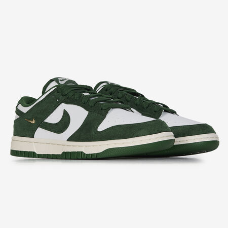 NIKE dunk DUNK LOW SUEDE MINI SWOOSH GROEN/WIT DAMES