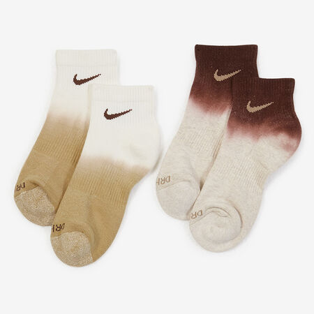 NIKE CHAUSSETTES X2 ANKLE TYE DYE MEERKLEURIG HEREN