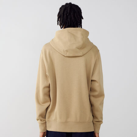 NIKE HOODIE CLUB SMALL LOGO BRUIN/MARINEBLAUW HEREN