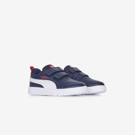 PUMA COURTFLEX V3 CF MARINEBLAUW/WIT BABY