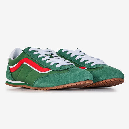 VANS SUPER LOWPRO GROEN/ROOD HEREN