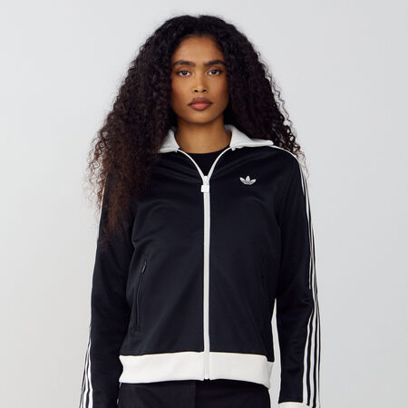 ADIDAS ORIGINALS JACKET FZ CLASSIC ZWART/ECRU DAMES