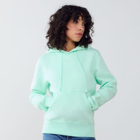 NIKE HOODIE CLUB CENTERED LOGO GROEN DAMES