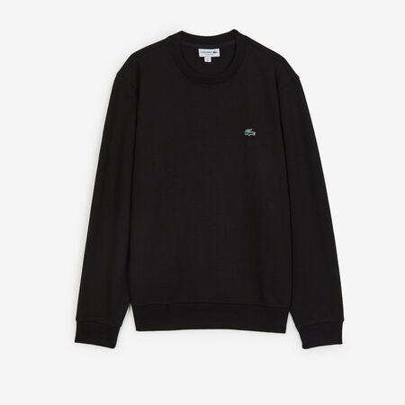 LACOSTE SWEAT CREW CLASSIC LOGO SL ZWART HEREN