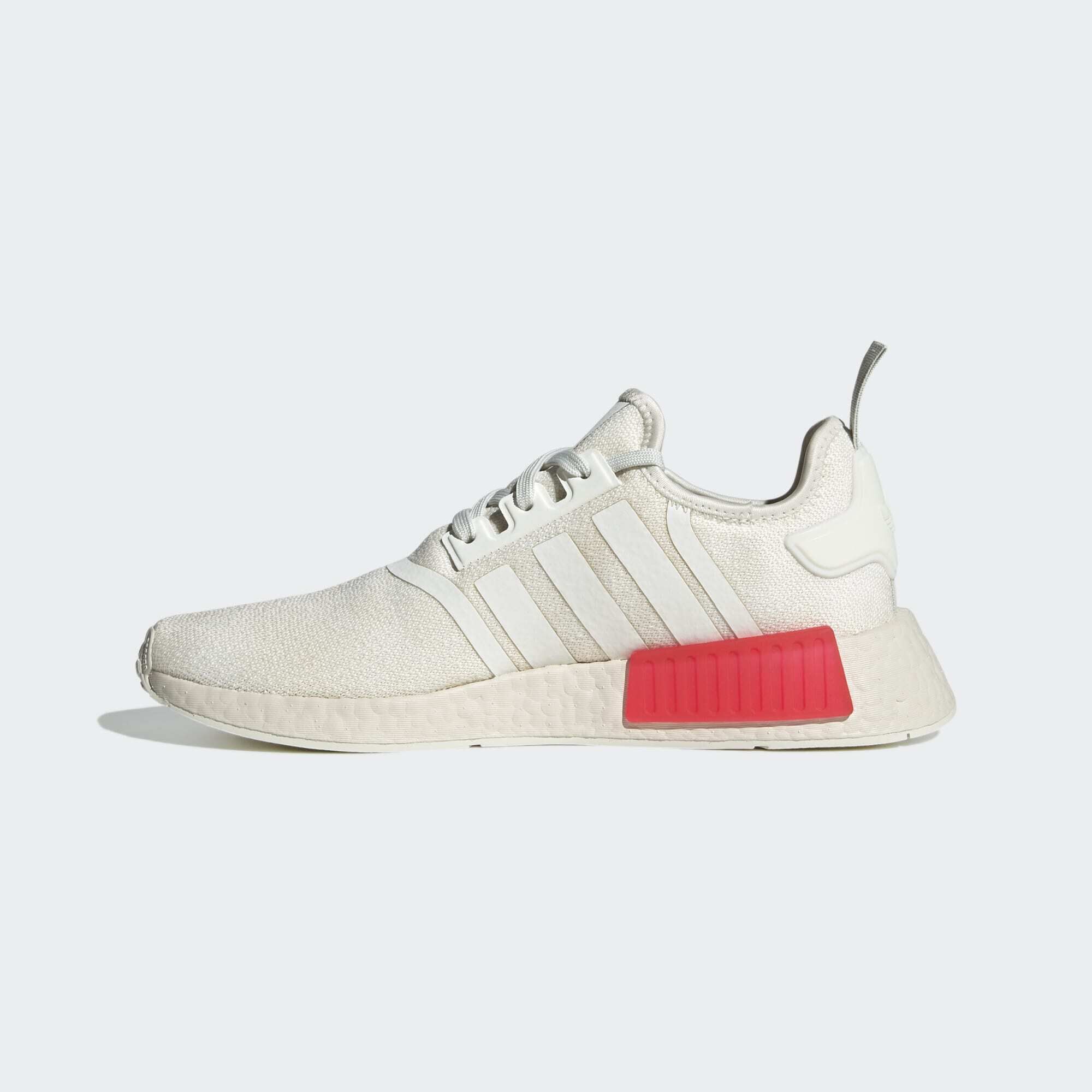 ADIDAS ORIGINALS NMD R1 SHOES White Tint Glory Red Semi Lucid
