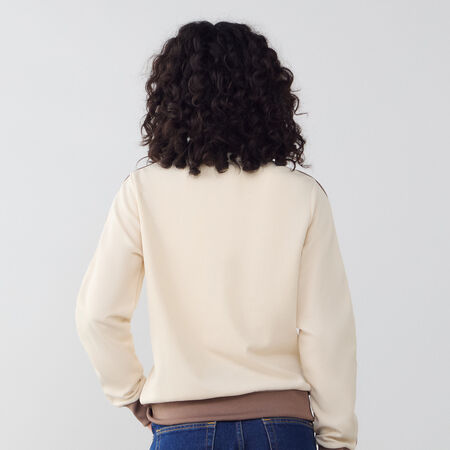 ADIDAS ORIGINALS JACKET FZ BECKENBAUER BEIGE/BRUIN DAMES