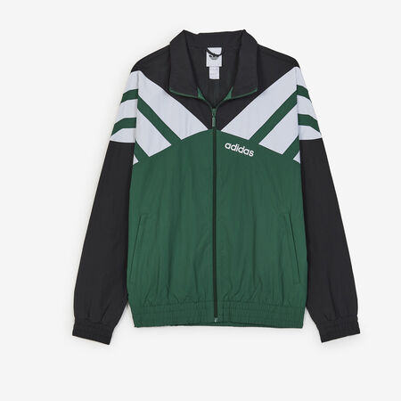 ADIDAS ORIGINALS JACKET FZ TRACKTOP GROEN/ZWART HEREN