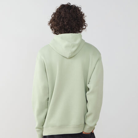 NEW BALANCE HOODIE SMALL LOGO GROEN/WIT HEREN