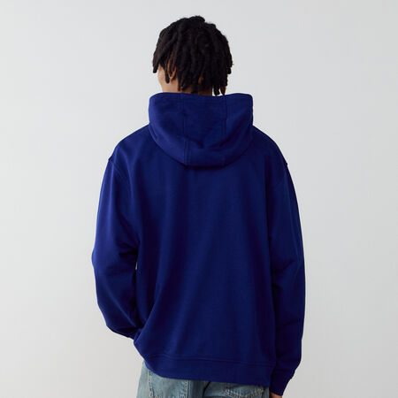 JORDAN HOODIE CENTERED LOGO DRI-FIT MARINEBLAUW/ZWART HEREN