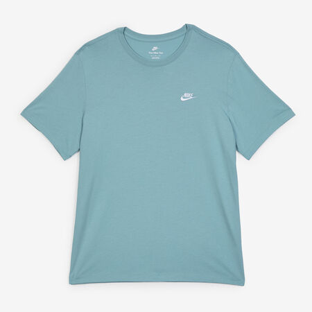 NIKE TEE SHIRT CLUB BLAUW/WIT HEREN
