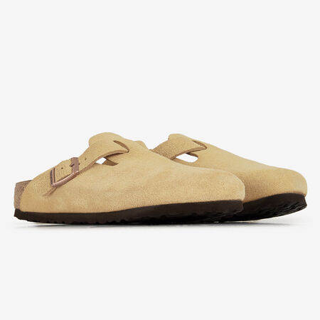 BIRKENSTOCK boston BOSTON SUEDE LATTE CREAM BEIGE DAMES