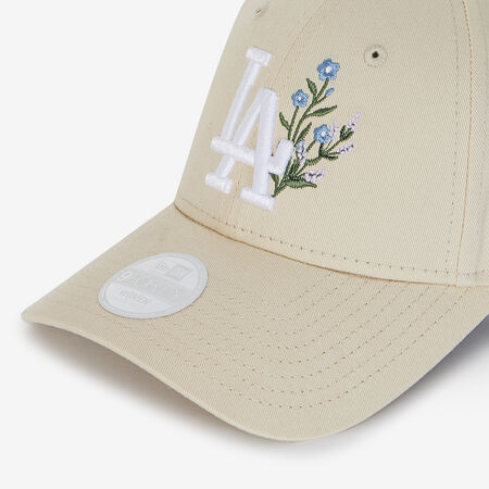 NEW ERA 9FORTY WOMEN LA FLORAL EMBROIDERY BEIGE/WIT DAMES