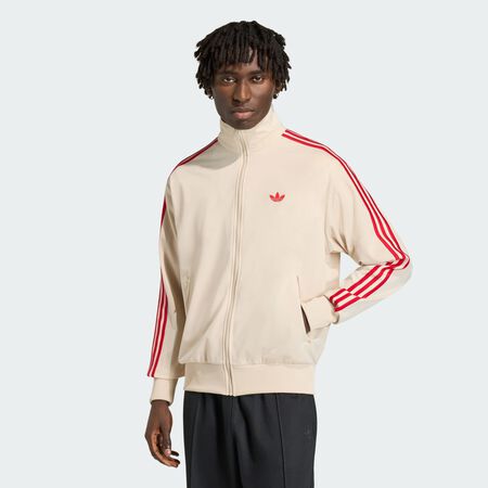 ADIDAS ORIGINALS JACKET FZ FIREBIRD BEIGE/ROOD HEREN