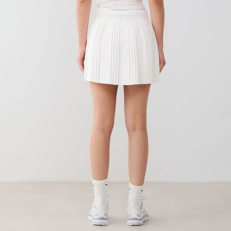 NIKE SKIRT PLEATED ADVANTAGE WIT DAMES