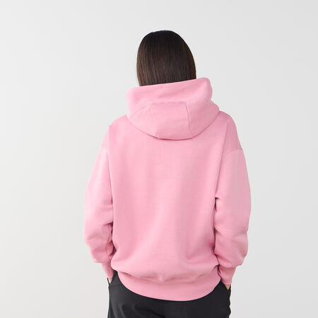 NIKE HOODIE PHOENIX LONG OVERSIZED ROZE/WIT DAMES