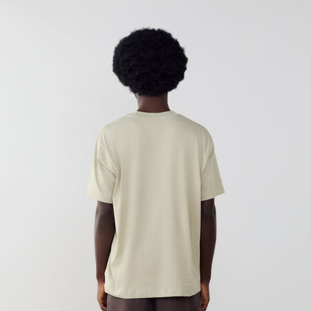NEW BALANCE TEE SHIRT SMALL LOGO BEIGE/WIT HEREN