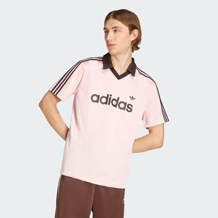 ADIDAS ORIGINALS JERSEY ARCHIVE COLLAR ROZE HEREN
