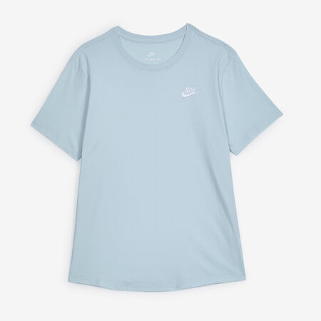 NIKE TEE SHIRT CLUB BLAUW/WIT DAMES