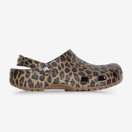 CROCS CLASSIC CLOG LEOPARD BEIGE/BRUIN DAMES