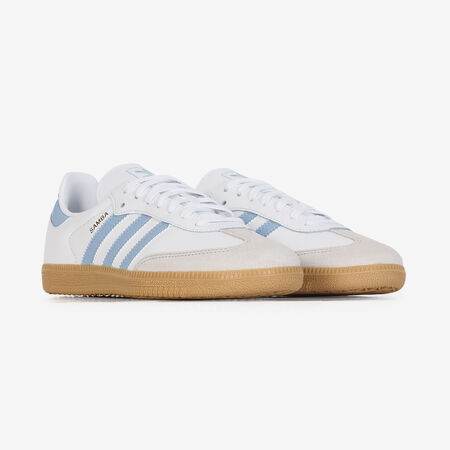 ADIDAS ORIGINALS SAMBA OG WIT/BLAUW JUNIOR