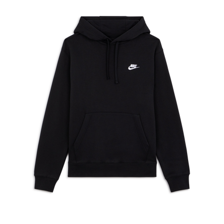NIKE HOODIE CLUB SMALL LOGO NOIR HEREN