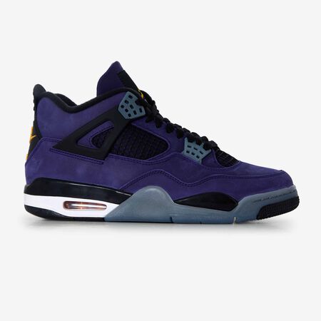 JORDAN AIR JORDAN 4 RETRO PAARS/GEEL HEREN