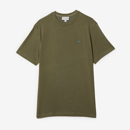 LACOSTE TEE SHIRT CLASSIC SMALL LOGO SL GROEN HEREN