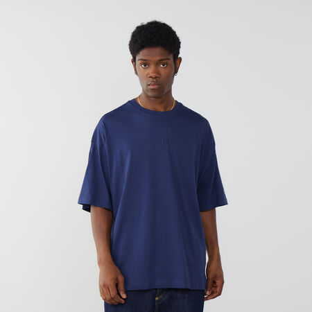 CHAMPION TEE SHIRT CENTERED SMALL LOGO MARINEBLAUW HEREN