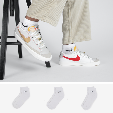 NIKE CHAUSSETTES X3 EVERYDAY MID WIT HEREN