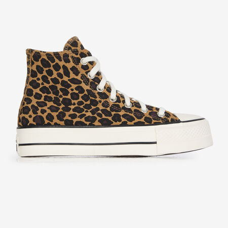 CONVERSE chuck taylor all star CTAS HI LIFT LEOPARD BRUIN/ZWART DAMES
