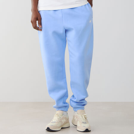 NEW BALANCE PANT JOGGER SMALL LOGO BLAUW/WIT HEREN
