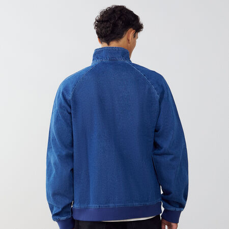 ADIDAS ORIGINALS JACKET FZ THE FIRST BLAUW/WIT HEREN