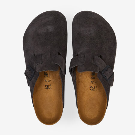 BIRKENSTOCK boston BOSTON SUEDE VELVET GRAY ANTRACIET HEREN