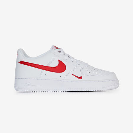 AIR FORCE 1 LOW MINI SWOOSH : WIT/ROOD