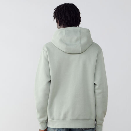 NIKE HOODIE CLUB SMALL LOGO GROEN/WIT HEREN