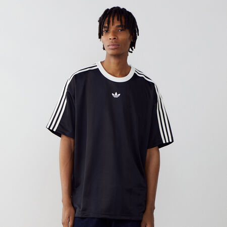 ADIDAS ORIGINALS JERSEY TREFOIL ZWART/WIT HEREN