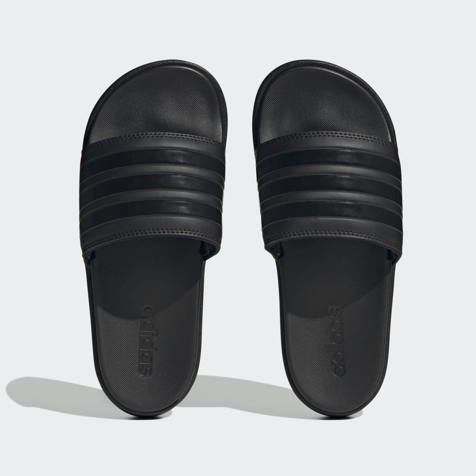 Adidas slides clearance all black