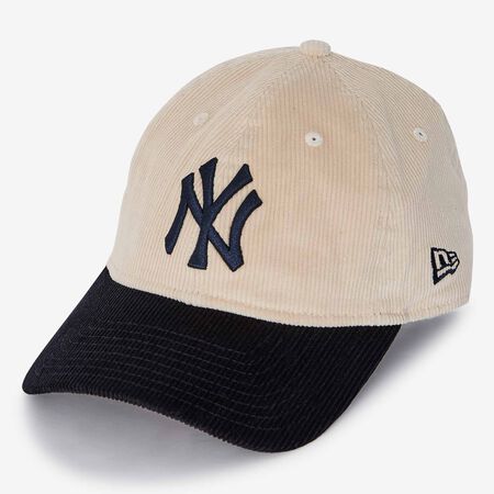 NEW ERA 9TWENTY NY COLOURBLOCK CORD BEIGE/MARINEBLAUW HEREN
