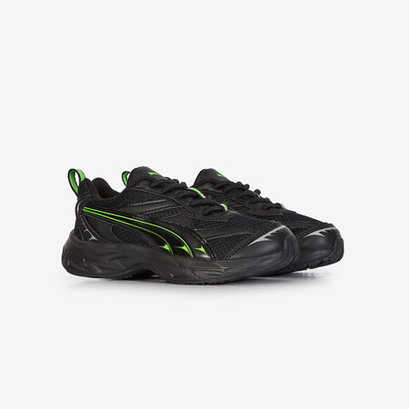 PUMA MORPHIC EL ZWART/GROEN KIND