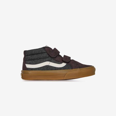 SK8-MID V DENIM : GRIJS/WIT