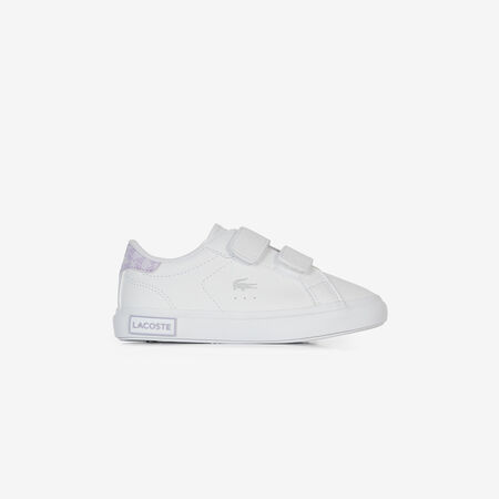 LACOSTE POWERCOURT SIGNATURE CF WIT/PAARS BABY