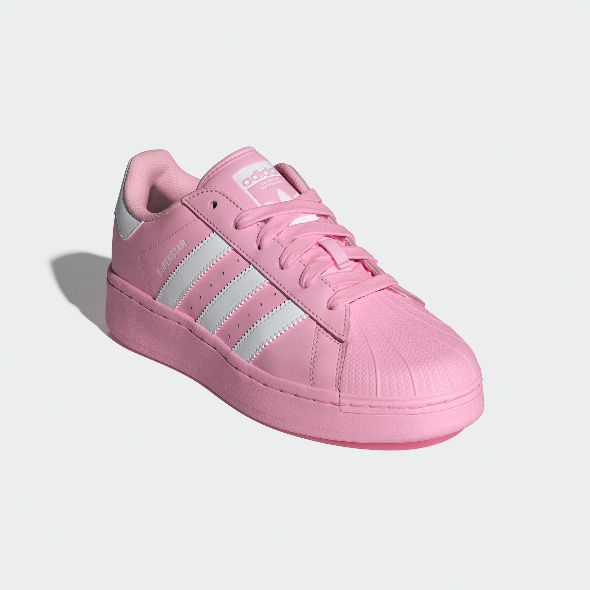 Adidas superstar pink white hot sale